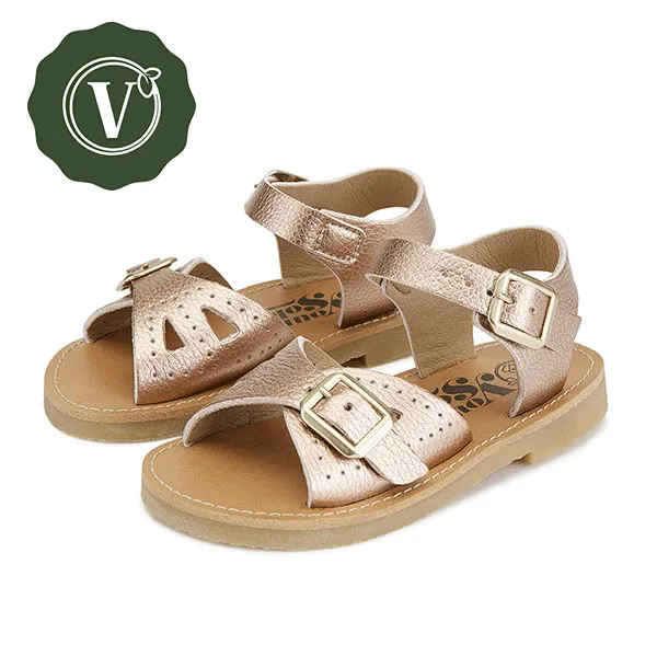Agnes Kilted Kids Sandal Tan Burnished Leather interesting - Sandals 13 3bf3910a5c737603a992d298cbede718