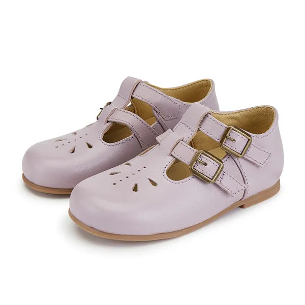multifunctional 2025 Lucy T-Bar Kids Shoe Lilac Leather - Shoes