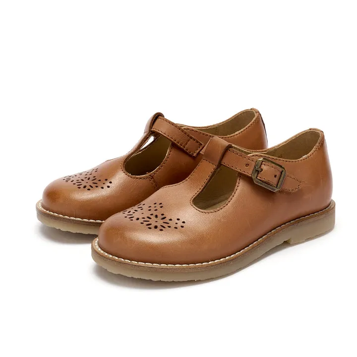 stable 2025 Blossom T-bar Shoe Tan Burnished Leather - Shoes