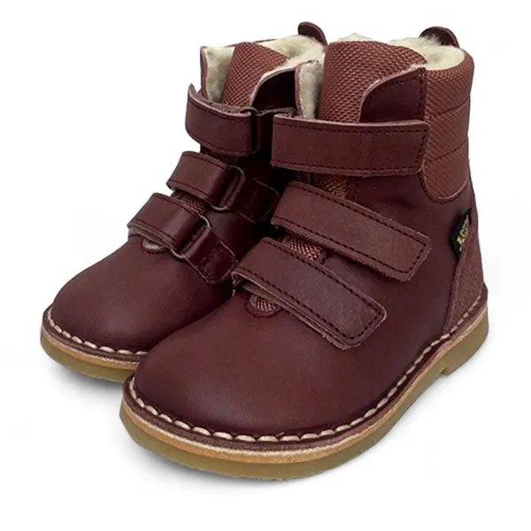 Ernest Kids Wool-Lined Boot Berry Leather 2025 helpful - Boots