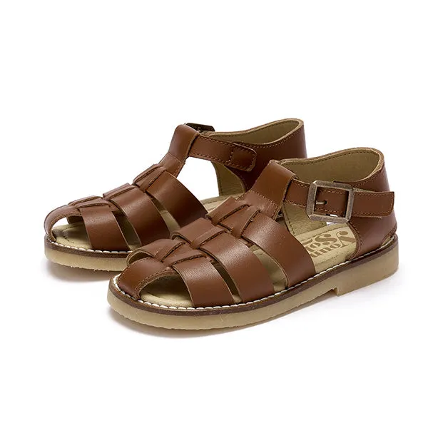 Agnes Kilted Kids Sandal Tan Burnished Leather interesting - Sandals 7 d5143f24a8d203d7c6da37c50935c578